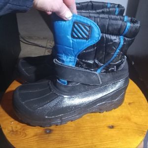 Insulated winter boots.